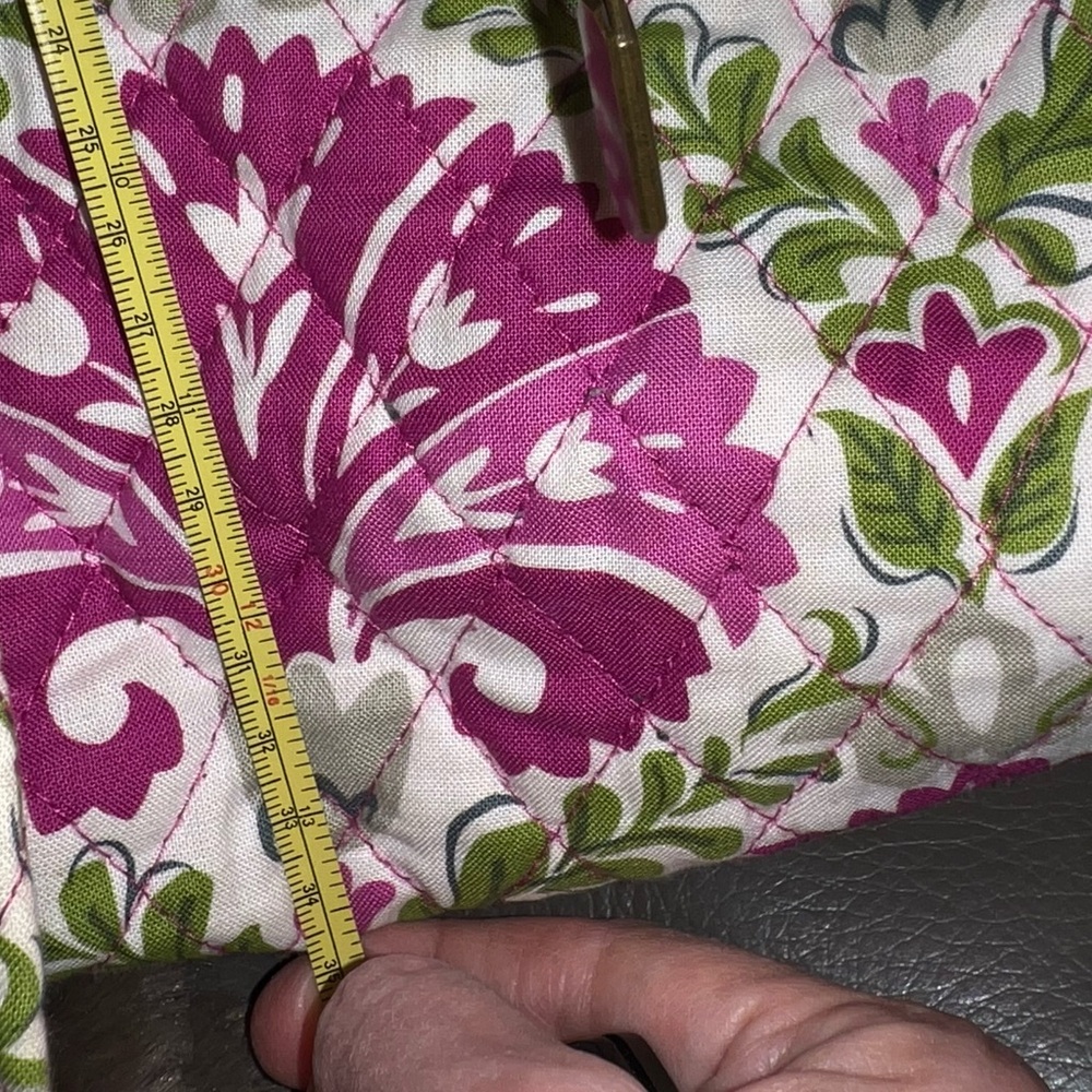 Vera Bradley Pink and Green Floral Bag - Picture 15 of 16